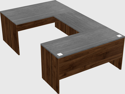 U-shaped desk