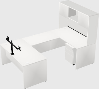 U-shaped desk