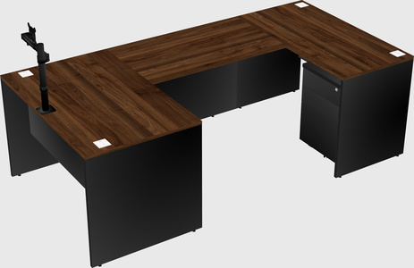 U-shaped desk
