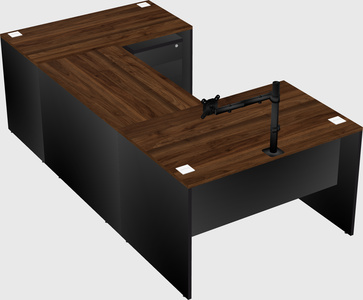 U-shaped desk