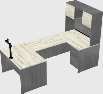 U-shaped desk