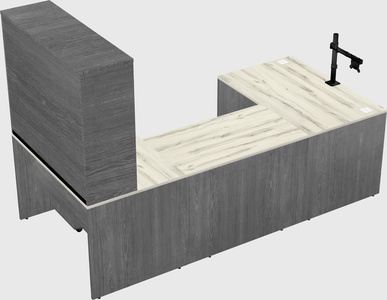 U-shaped desk