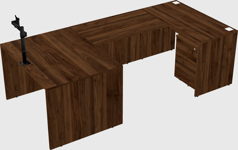 U-shaped desk