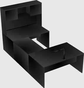 U-shaped desk