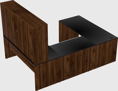 U-shaped desk