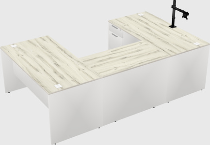 U-shaped desk