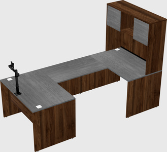 U-shaped desk