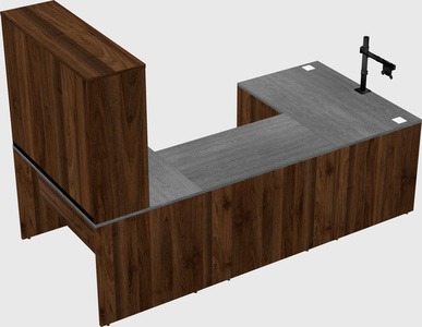 U-shaped desk
