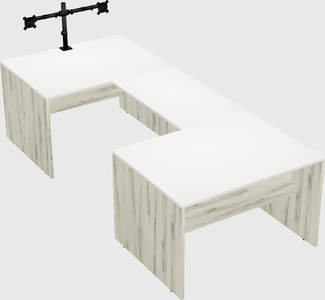 U-shaped desk