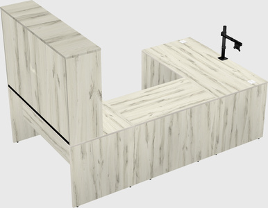 U-shaped desk