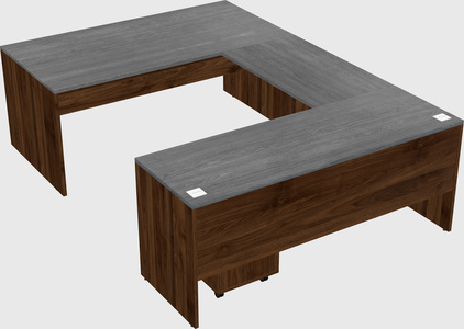 U-shaped desk