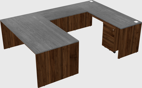 U-shaped desk