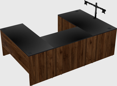 U-shaped desk