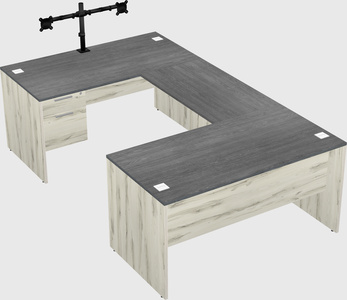 U-shaped desk