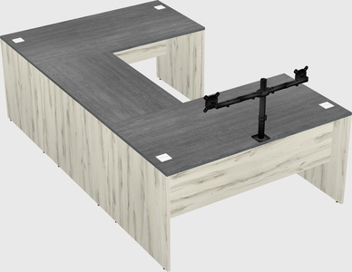 U-shaped desk