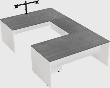 U-shaped desk