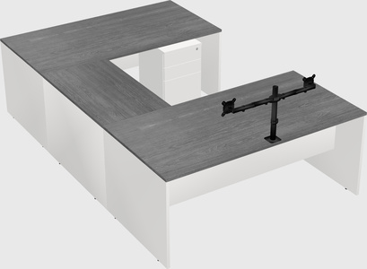 U-shaped desk
