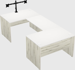 U-shaped desk