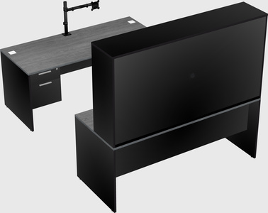 U-shaped desk
