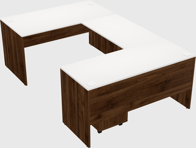 U-shaped desk