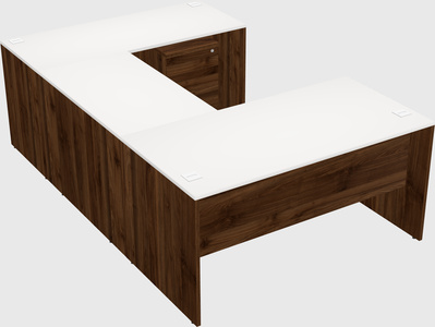 U-shaped desk