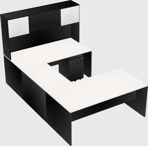 U-shaped desk