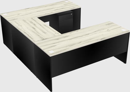 U-shaped desk