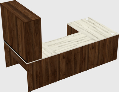 U-shaped desk