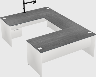U-shaped desk