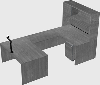 U-shaped desk