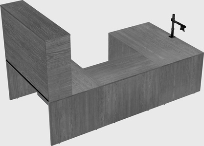 U-shaped desk