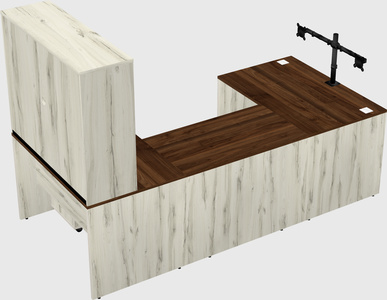U-shaped desk