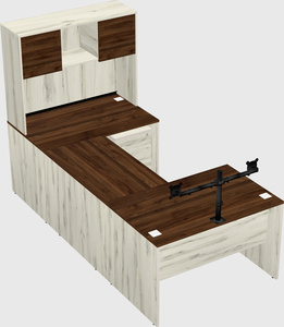U-shaped desk