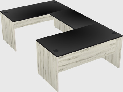 U-shaped desk