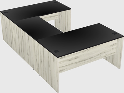 U-shaped desk