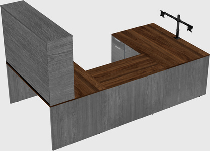 U-shaped desk
