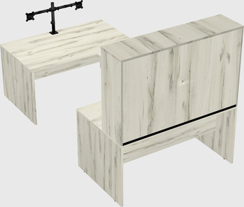 U-shaped desk