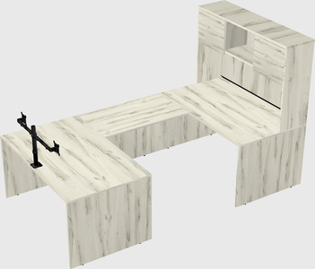 U-shaped desk