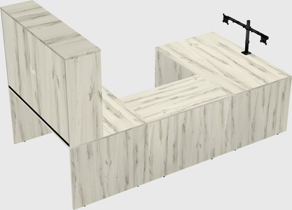 U-shaped desk