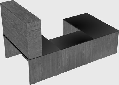U-shaped desk