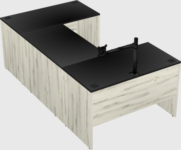 U-shaped desk