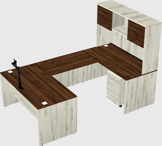 U-shaped desk