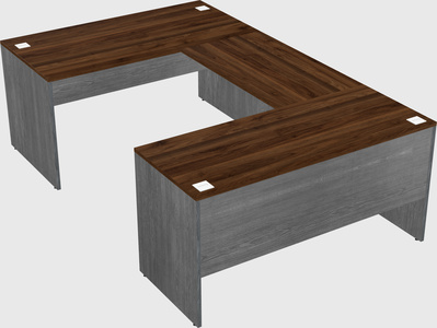 U-shaped desk
