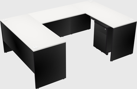 U-shaped desk