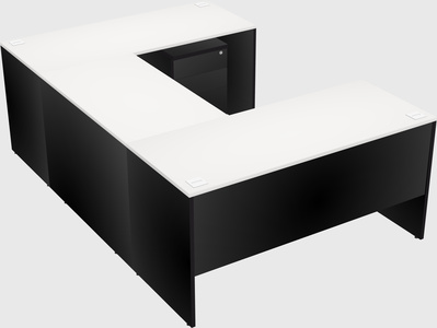 U-shaped desk