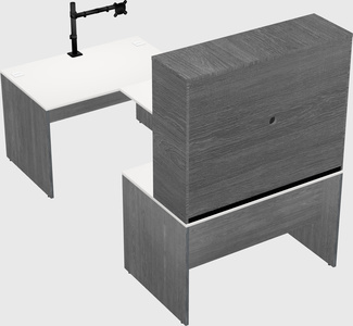 U-shaped desk