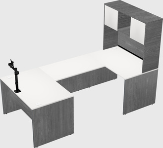 U-shaped desk