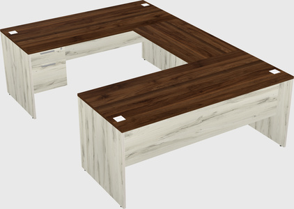 U-shaped desk