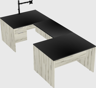 U-shaped desk
