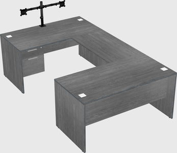 U-shaped desk